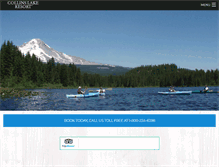 Tablet Screenshot of collinslakecondoresort.com